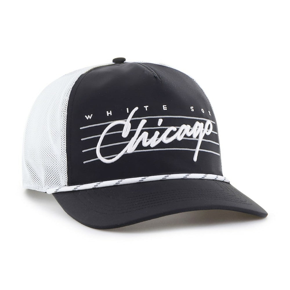 Chicago White Sox '47 Brrr Downburst Mesh Hitch Adjustable Hat - Black Hats