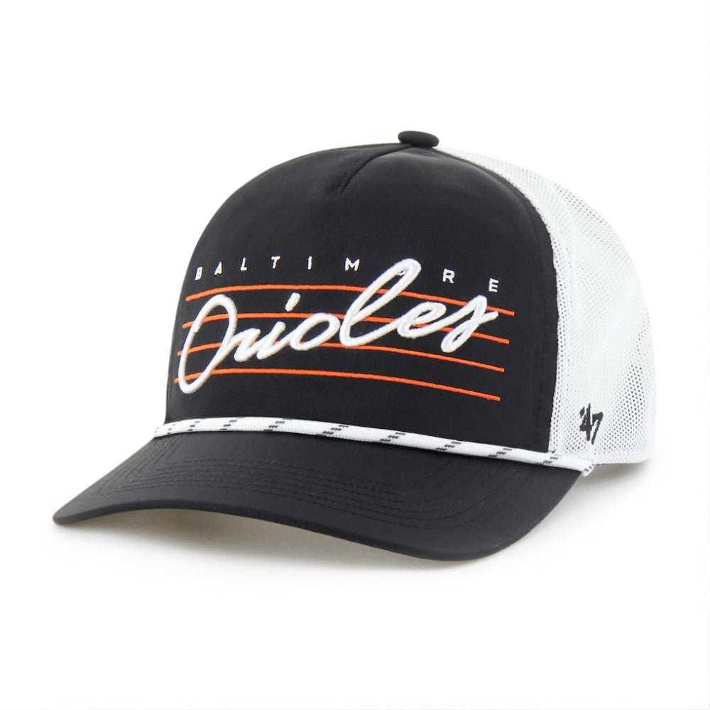 Baltimore Orioles '47 Brrr Downburst Mesh Hitch Adjustable Hat - Black Hats