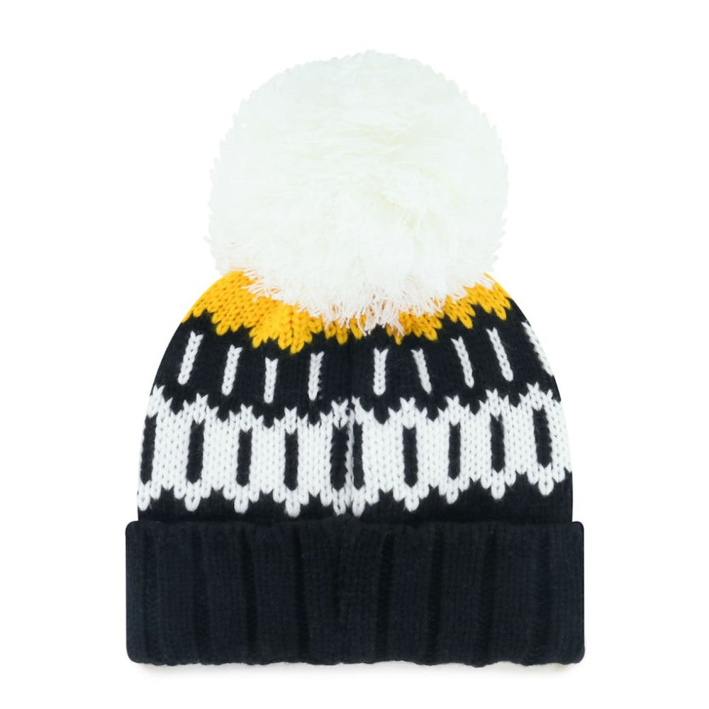 Pittsburgh Pirates '47 Women's Felicity Cuffed Knit Hat with Pom - Black Hats