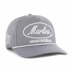 Miami Marlins '47 Foundational Hitch Adjustable Hat - Gray Hats