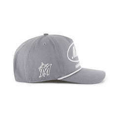 Miami Marlins '47 Foundational Hitch Adjustable Hat - Gray Hats