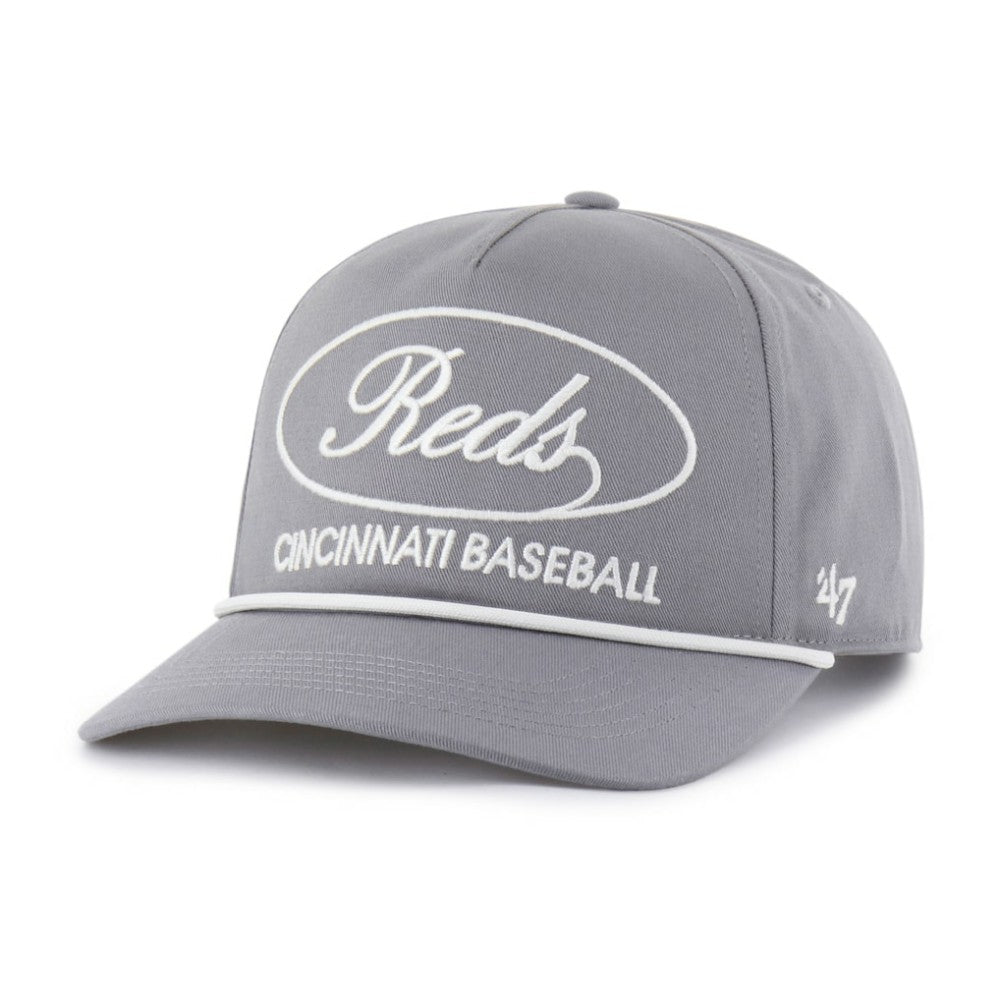 Cincinnati Reds '47 Foundational Hitch Adjustable Hat - Gray Hats