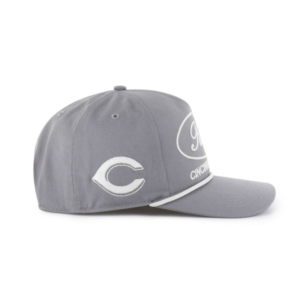 Cincinnati Reds '47 Foundational Hitch Adjustable Hat - Gray Hats