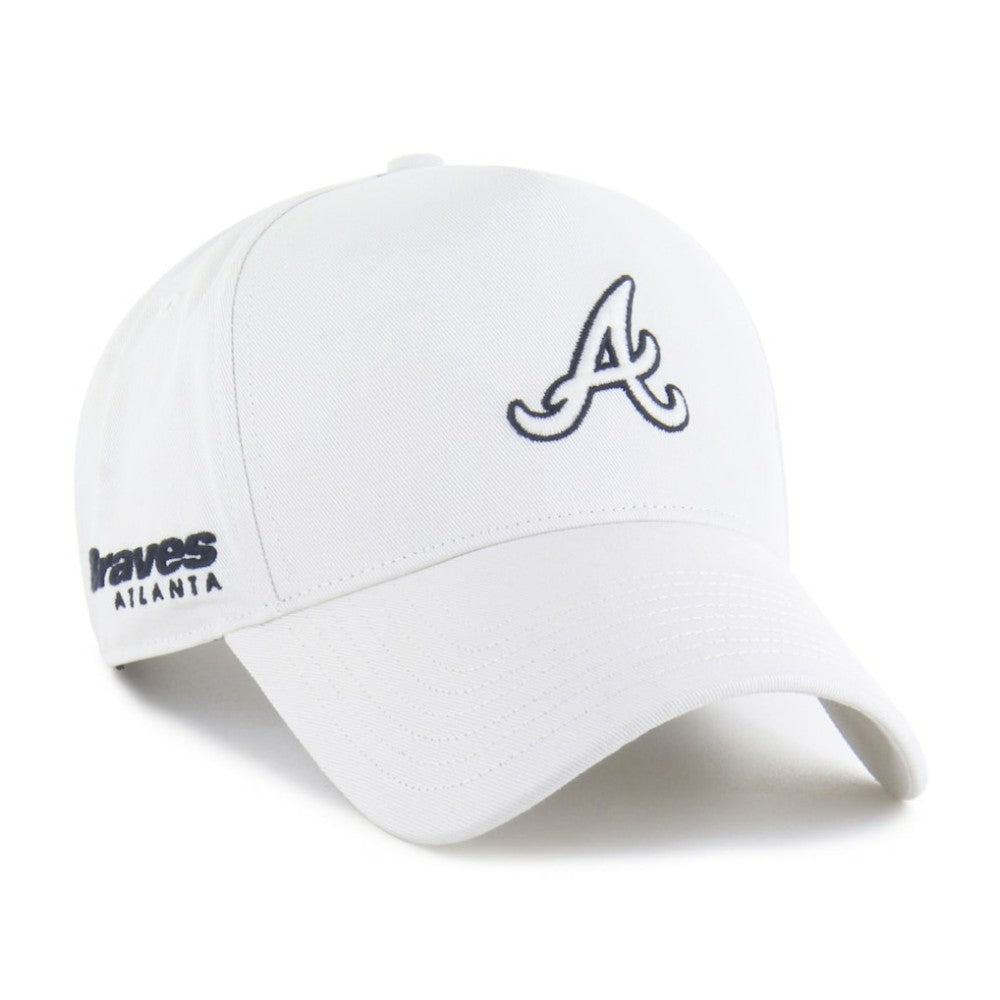 Atlanta Braves '47 Foundational Pinch Offside Adjustable Hat - White Hats