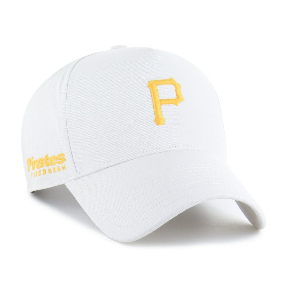 Pittsburgh Pirates '47 Foundational Pinch Offside Adjustable Hat - White Hats