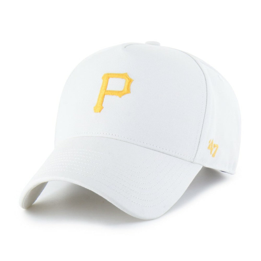 Pittsburgh Pirates '47 Foundational Pinch Offside Adjustable Hat - White Hats