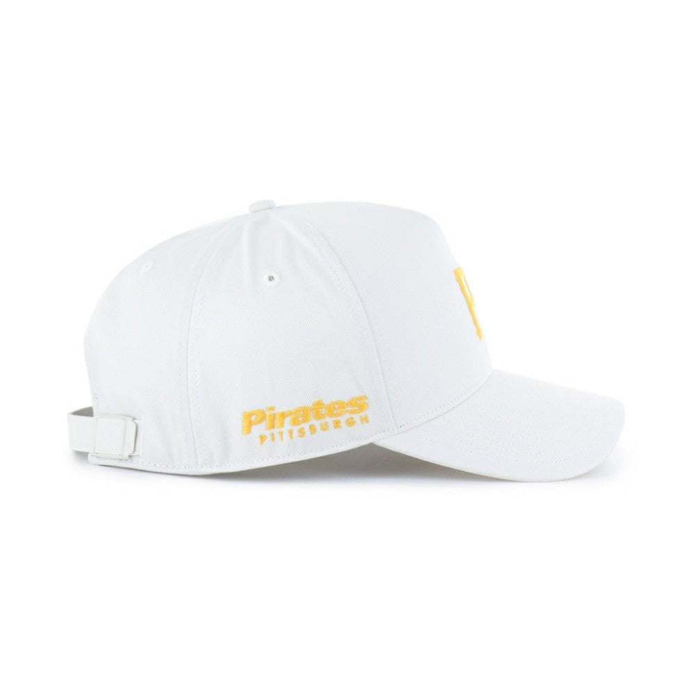 Pittsburgh Pirates '47 Foundational Pinch Offside Adjustable Hat - White Hats
