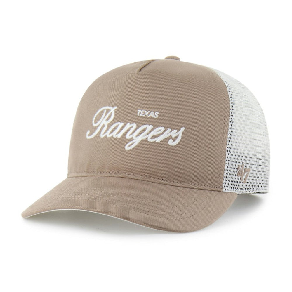 Texas Rangers '47 Foundational Mesh Hitch Adjustable Hat - Brown Hats