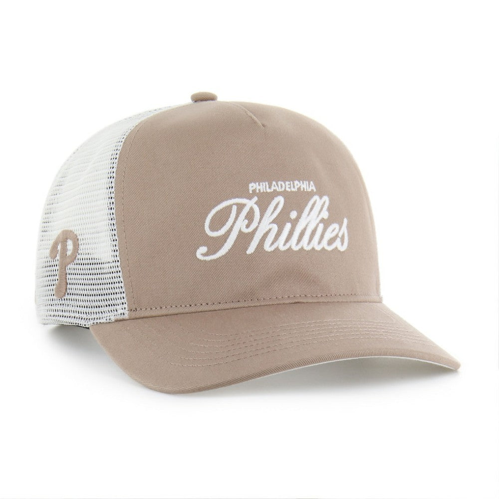 Philadelphia Phillies '47 Foundational Mesh Hitch Adjustable Hat - Brown Hats