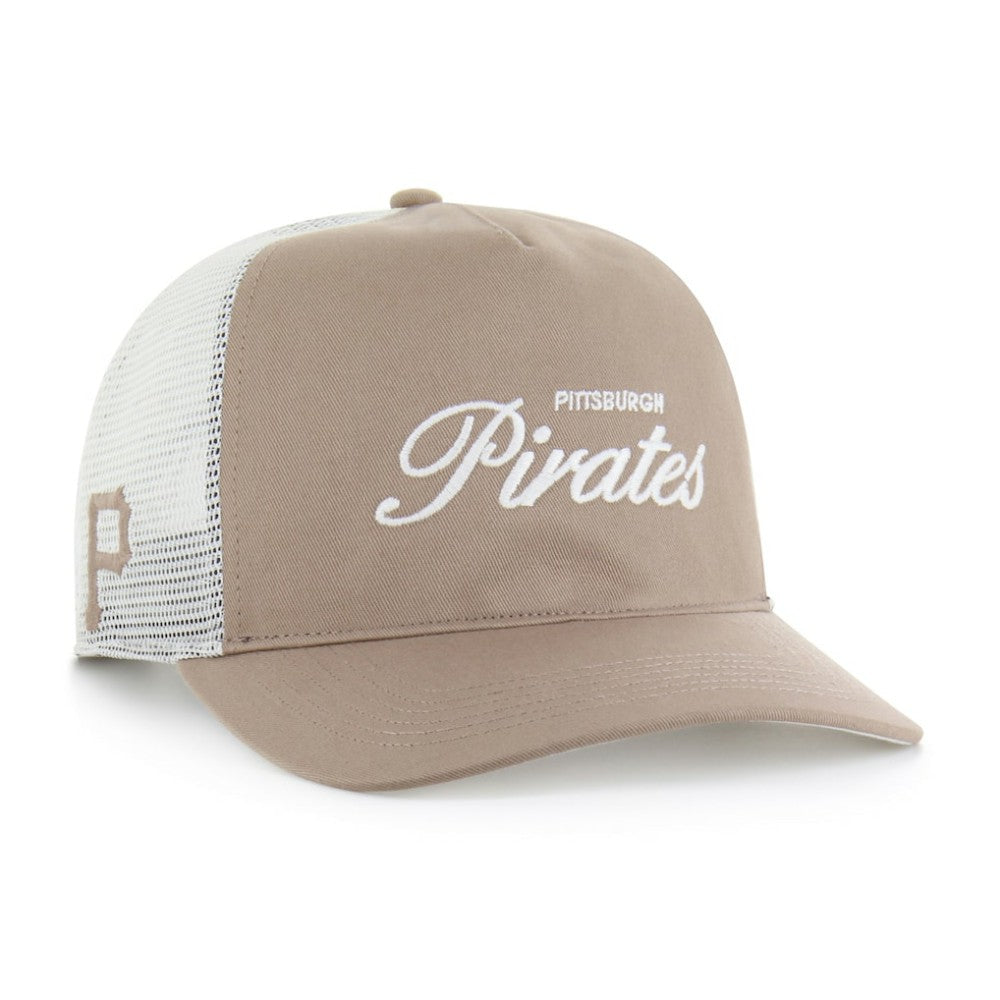 Pittsburgh Pirates '47 Foundational Mesh Hitch Adjustable Hat - Brown Hats