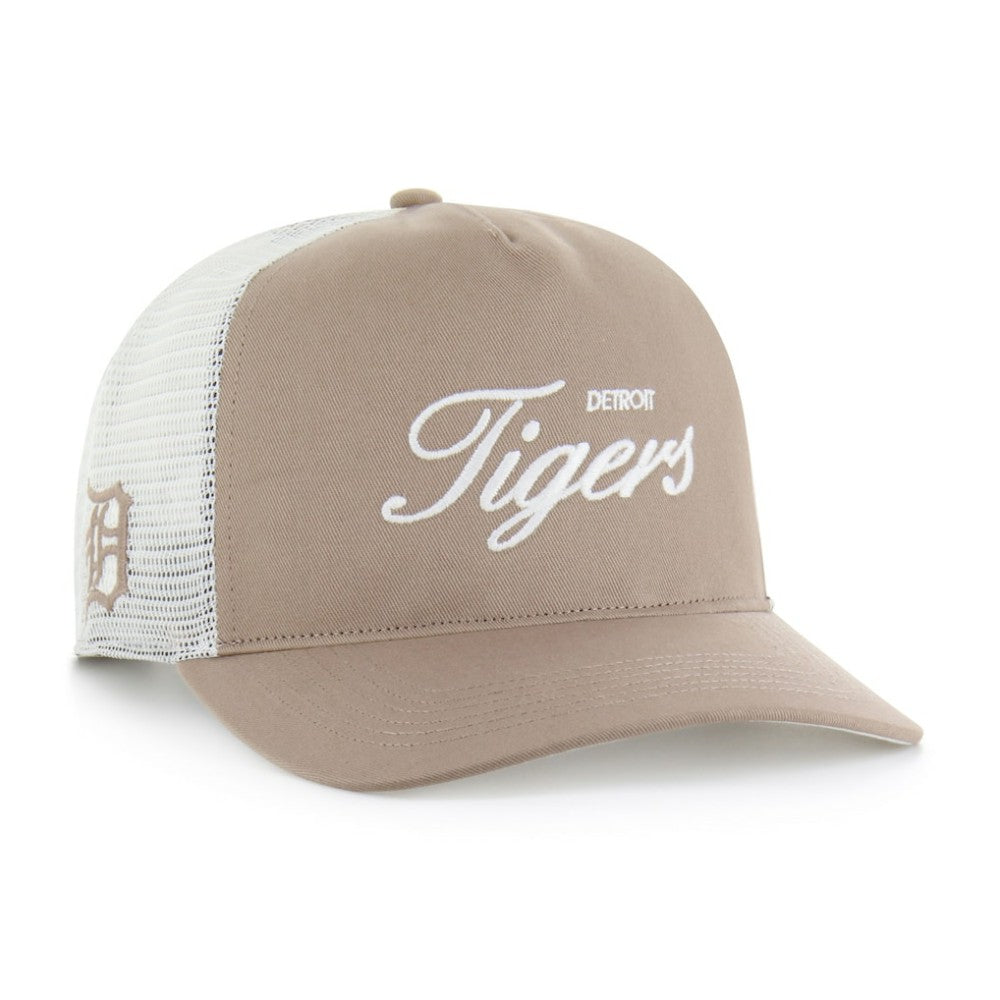 Detroit Tigers '47 Foundational Mesh Hitch Adjustable Hat - Brown Hats