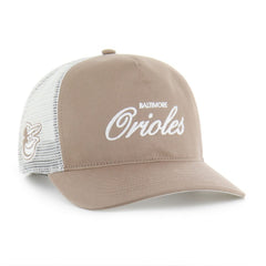 Baltimore Orioles '47 Foundational Mesh Hitch Adjustable Hat - Brown Hats