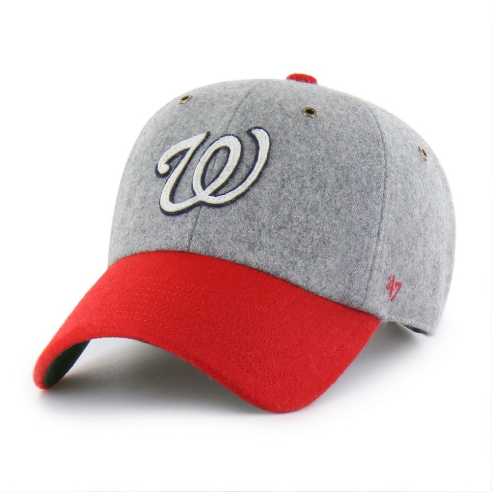 Washington Nationals '47 Golden Age Wool Clean Up Adjustable Hat - Gray Hats