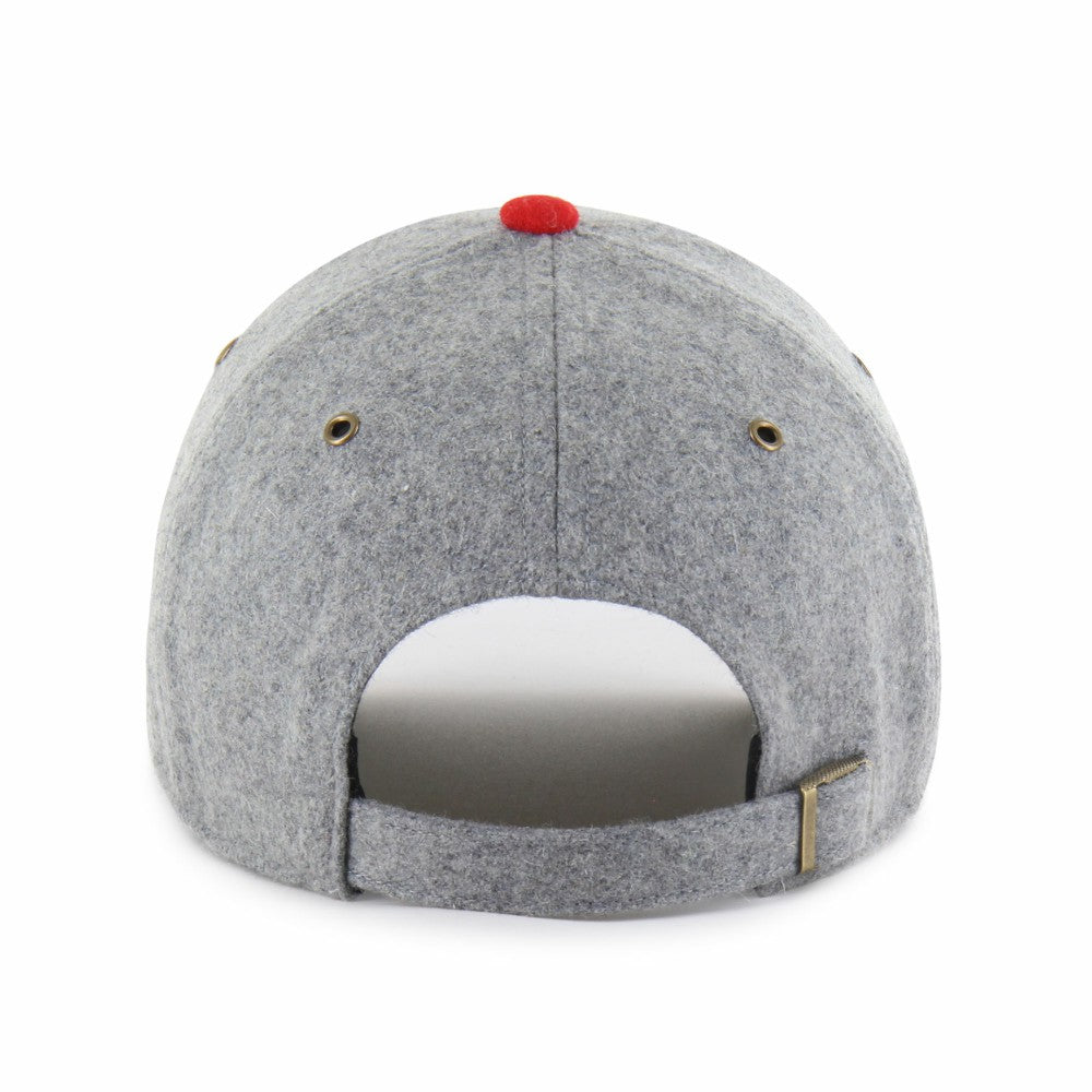 Los Angeles Angels '47 Golden Age Wool Clean Up Adjustable Hat - Gray/Red Hats