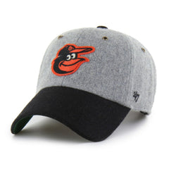 Baltimore Orioles '47 Golden Age Wool Clean Up Adjustable Hat - Gray Hats