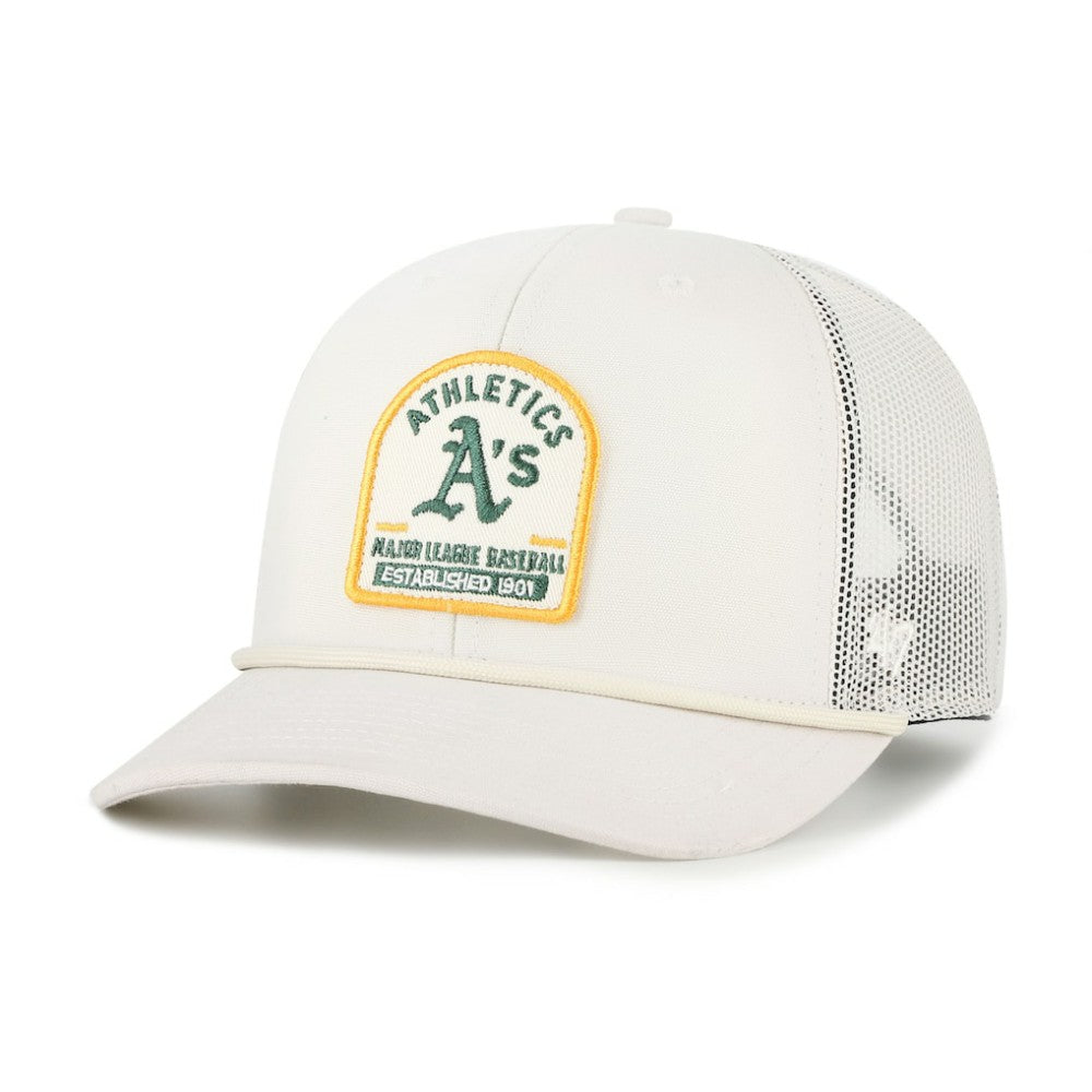 Athletics '47 Gravestone Adjustable Trucker Hat - Cream Hats
