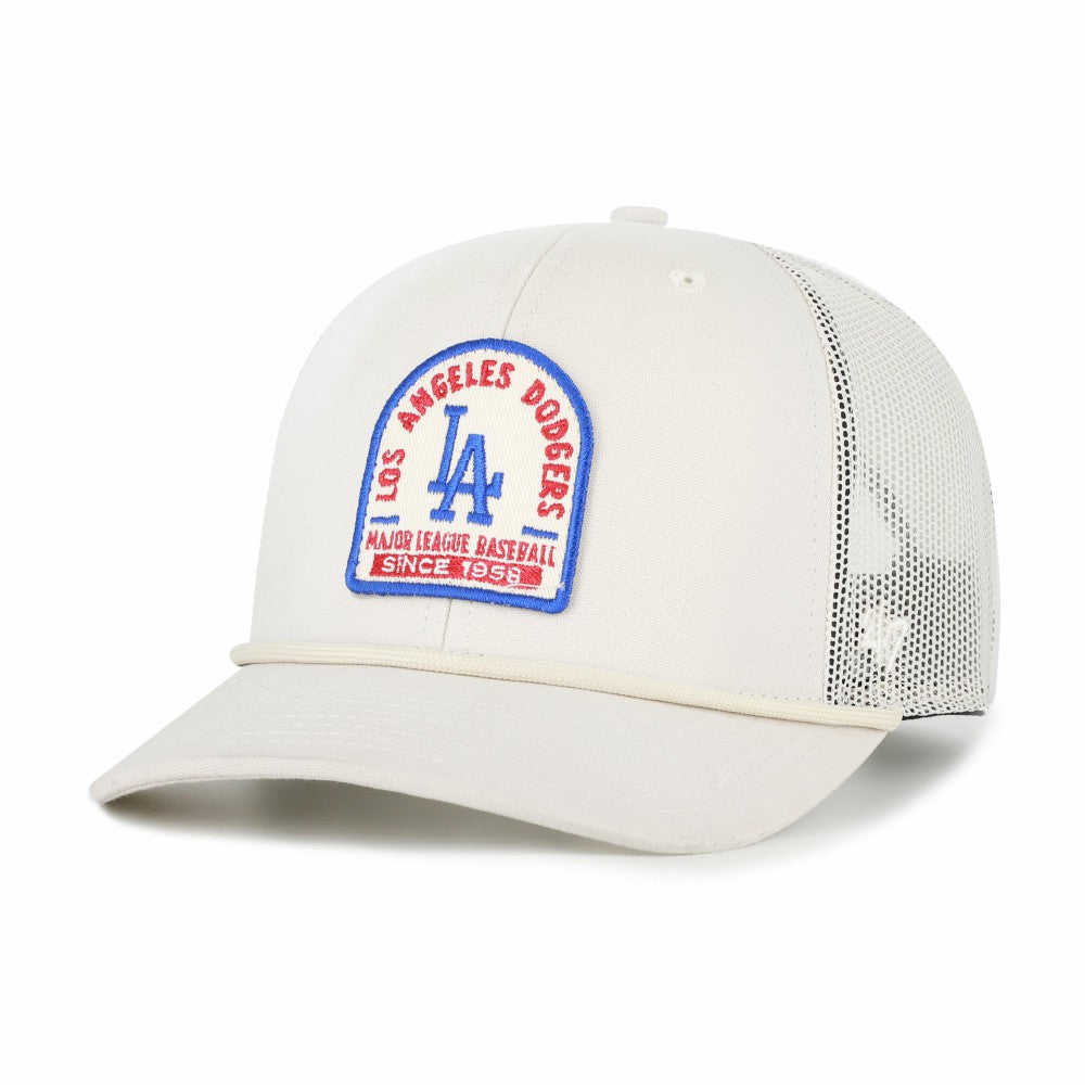Los Angeles Dodgers '47 Gravestone Adjustable Trucker Hat - Cream Hats