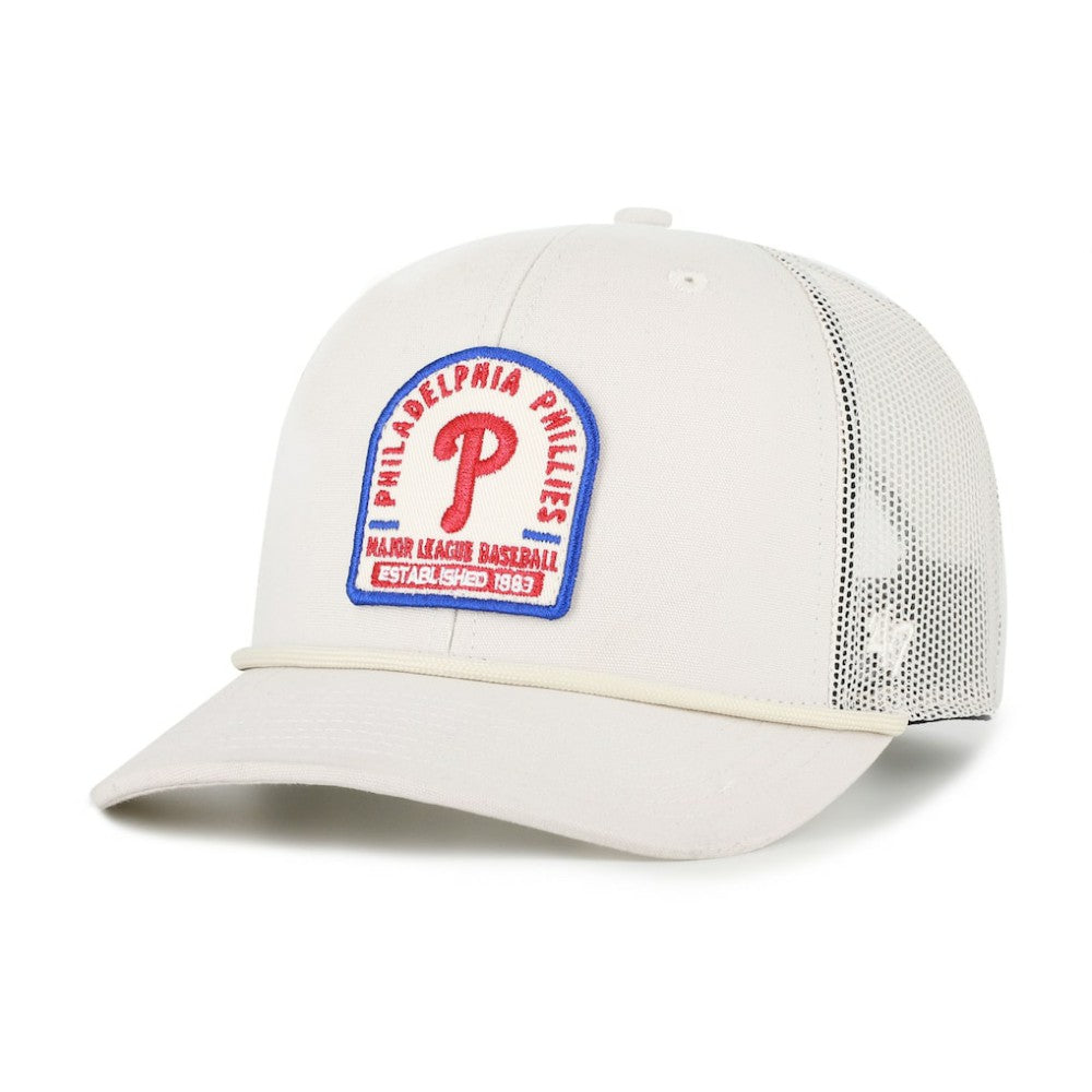 Philadelphia Phillies '47 Gravestone Adjustable Trucker Hat - Cream Hats
