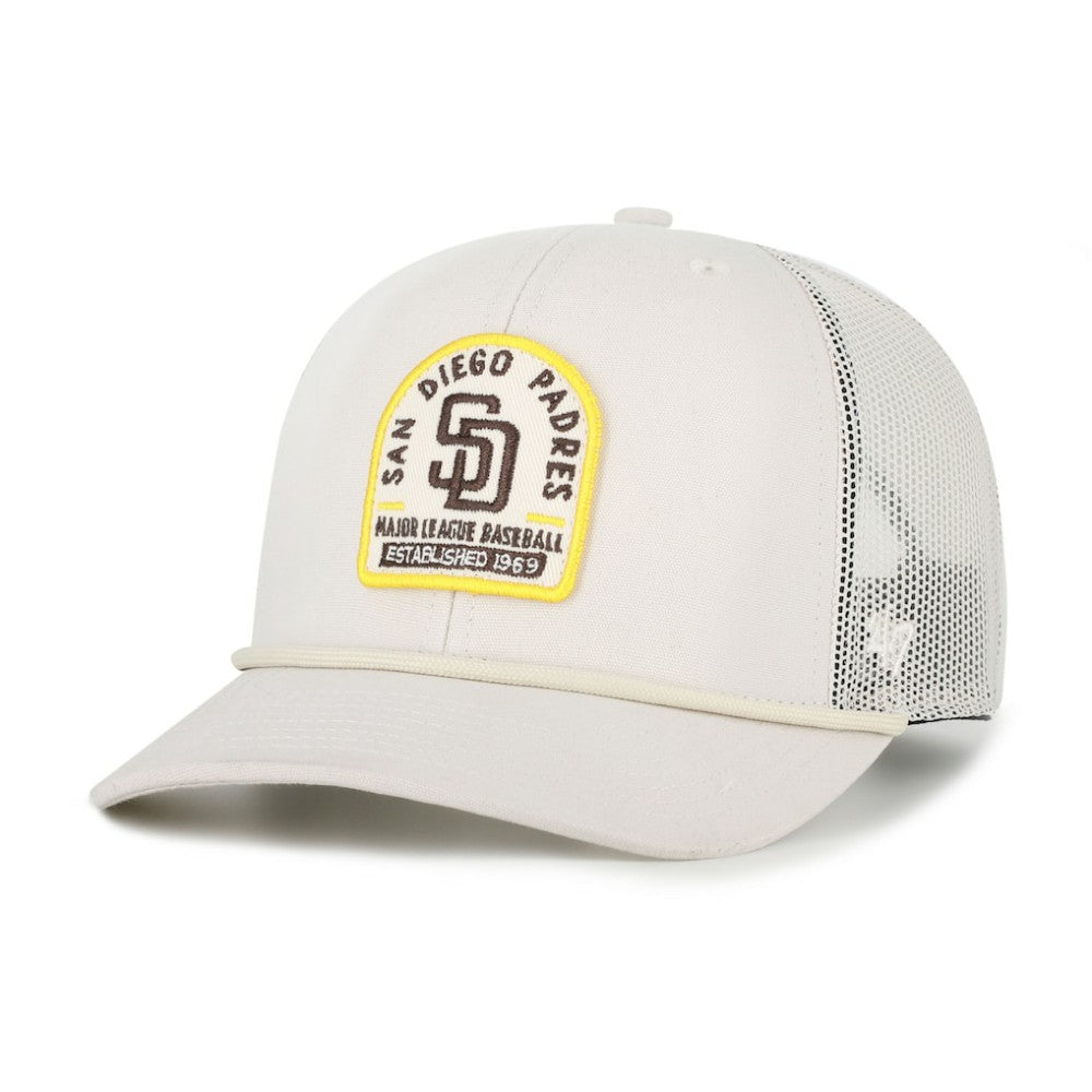 San Diego Padres '47 Gravestone Adjustable Trucker Hat - Cream Hats
