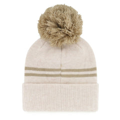 Chicago White Sox '47 Women's Latte Cuffed Knit Hat with Pom - Natural Hats
