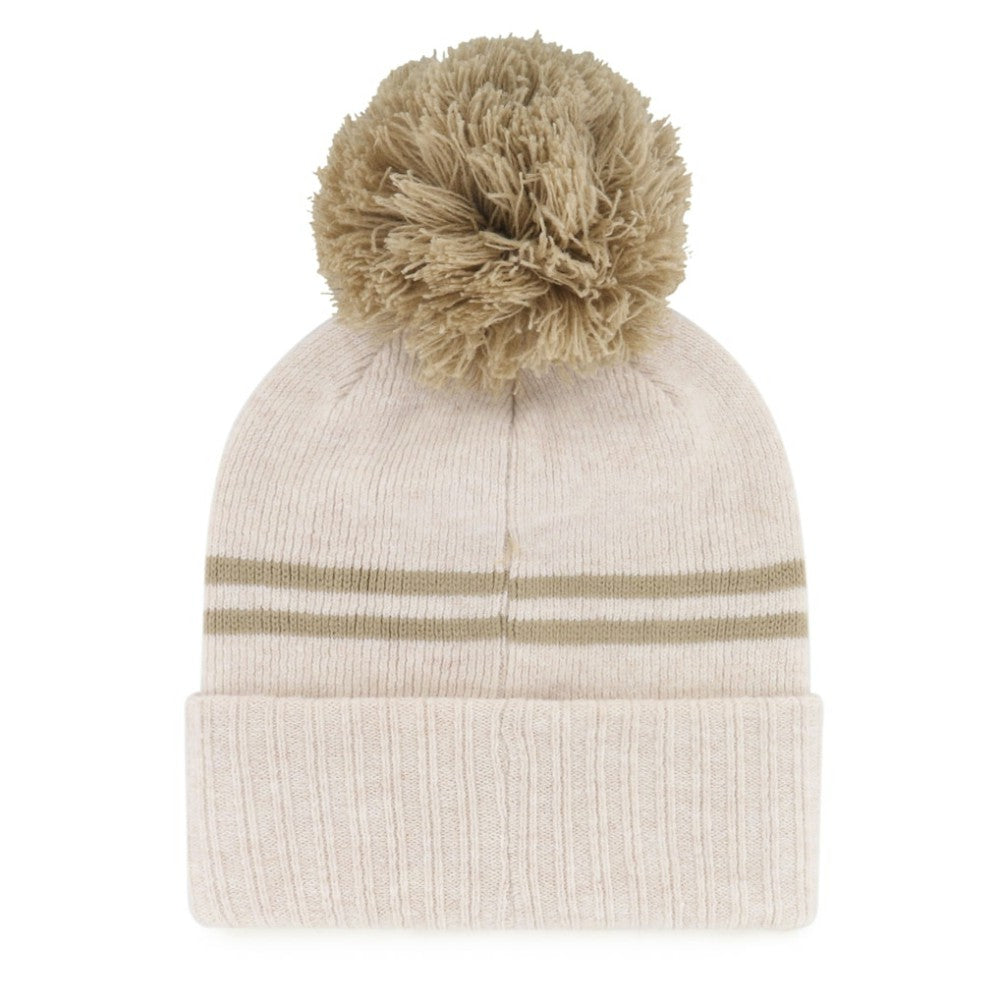 Detroit Tigers '47 Women's Latte Cuffed Knit Hat with Pom - Natural Hats