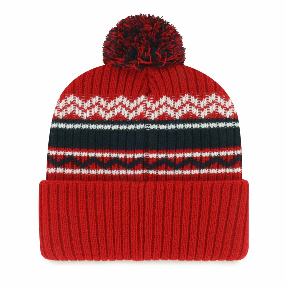 Los Angeles Angels '47 Youth Polar Vortex Cuffed Knit Hat with Pom - Red Hats
