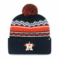 Houston Astros '47 Youth Polar Vortex Cuffed Knit Hat with Pom - Navy Hats