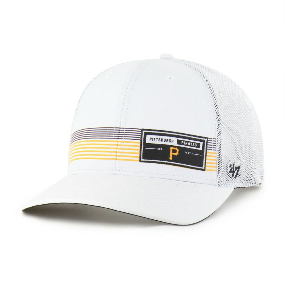 Pittsburgh Pirates '47 Rangefinder brrr Trucker Adjustable Hat - White Hats