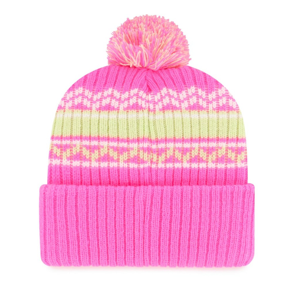Detroit Tigers '47 Youth Polar Vortex Cuffed Knit Hat with Pom - Pink Hats
