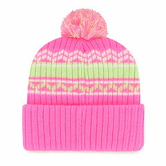 Los Angeles Angels '47 Youth Polar Vortex Cuffed Knit Hat with Pom - Pink Hats