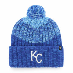Kansas City Royals '47 Cascade Cuffed Knit Hat with Pom - Royal Hats