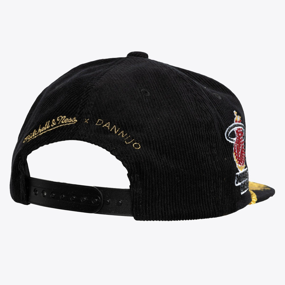 Miami Heat x DANNIJO Women's Deadstock Cord Snapback Hat Black