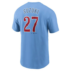 Seiya Suzuki Chicago Cubs Nike  Fuse Name & Number T-Shirt - Baby Blue T-shirts