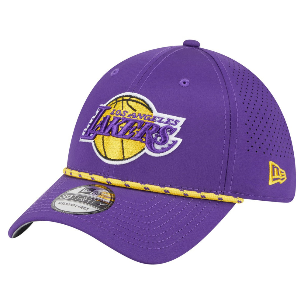Los Angeles Lakers Featherweight Poly Rope Flex 39Thirty Hat Purple