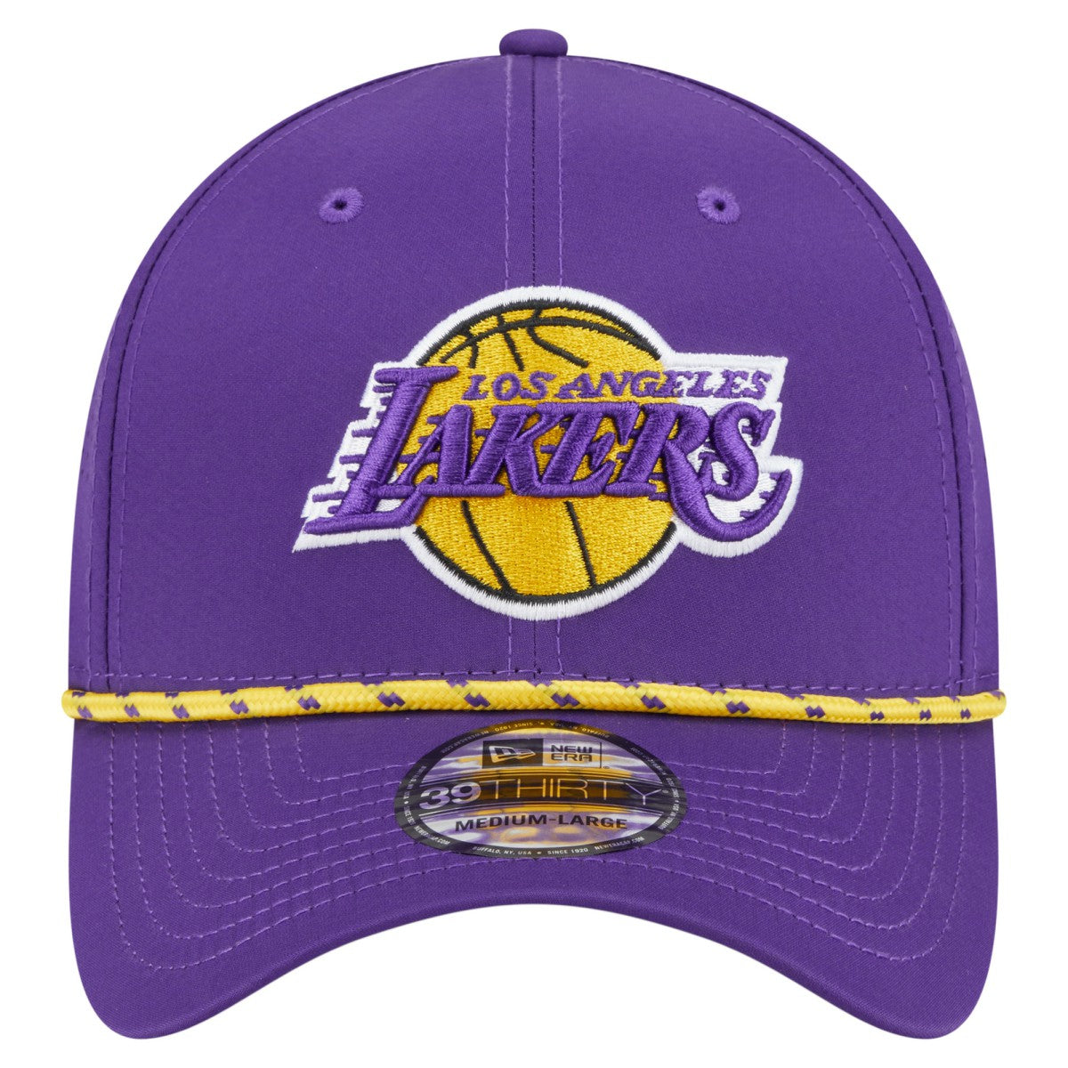 Los Angeles Lakers Featherweight Poly Rope Flex 39Thirty Hat Purple