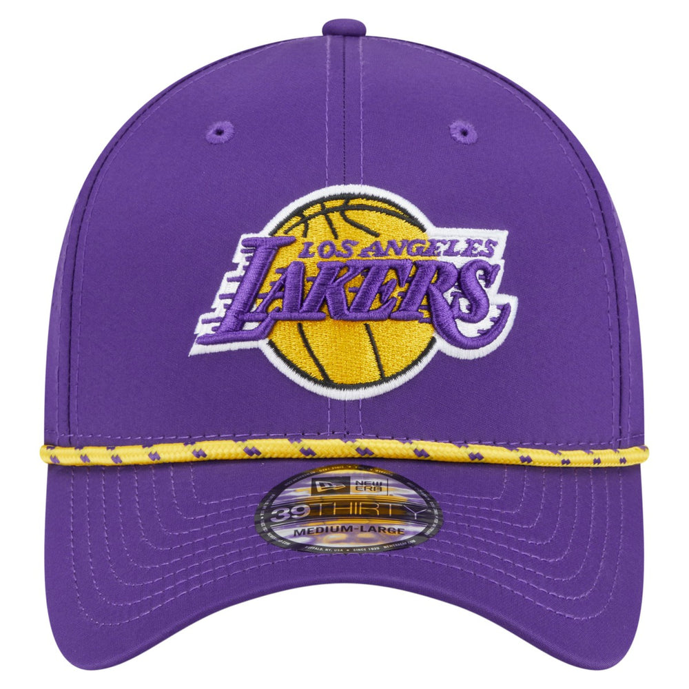Los Angeles Lakers Featherweight Poly Rope Flex 39Thirty Hat Purple