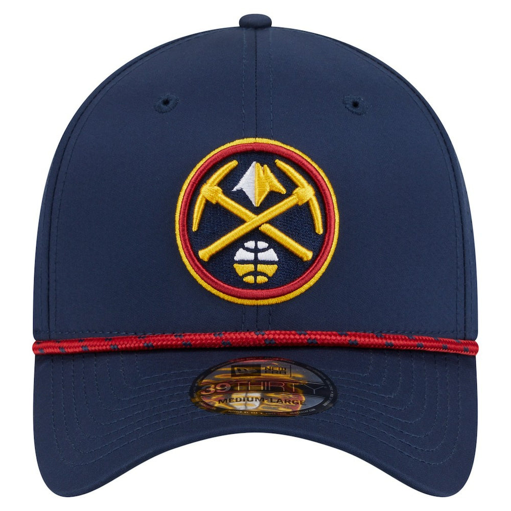 Denver Nuggets Featherweight Poly Rope Flex 39Thirty Hat Navy