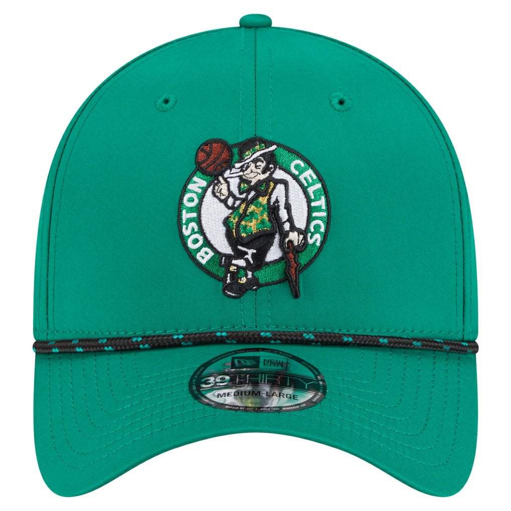 Boston Celtics Featherweight Poly Rope Flex 39Thirty Hat Kelly Green