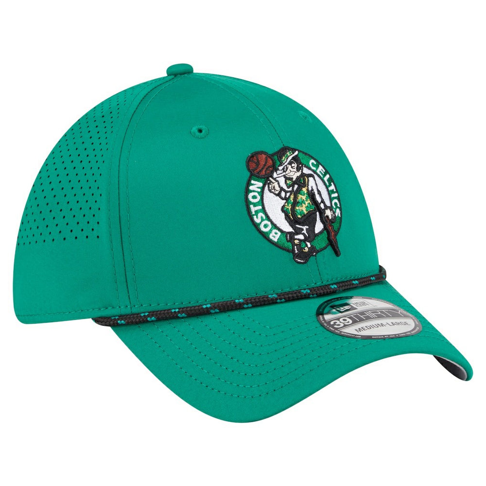 Boston Celtics Featherweight Poly Rope Flex 39Thirty Hat Kelly Green