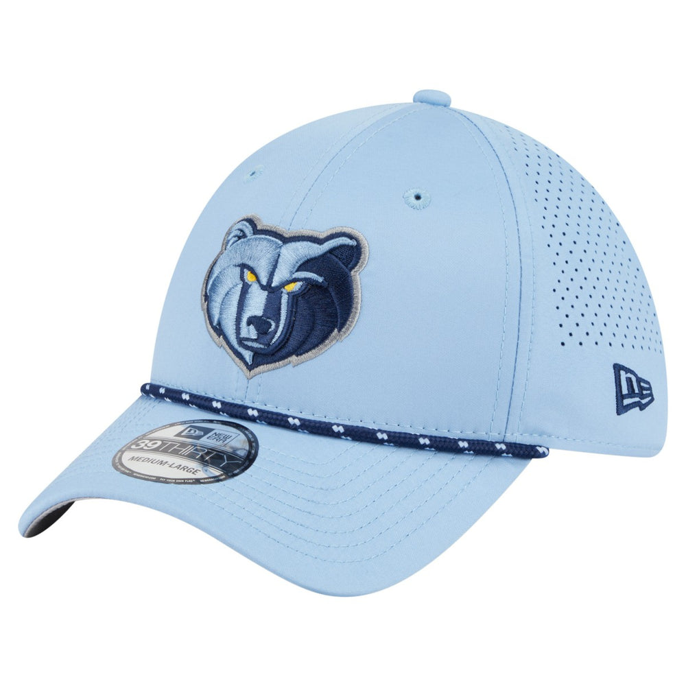 Memphis Grizzlies Featherweight Poly Rope Flex 39Thirty Hat Light Blue