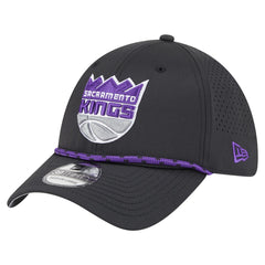 Sacramento Kings Featherweight Poly Rope Flex 39Thirty Hat Black