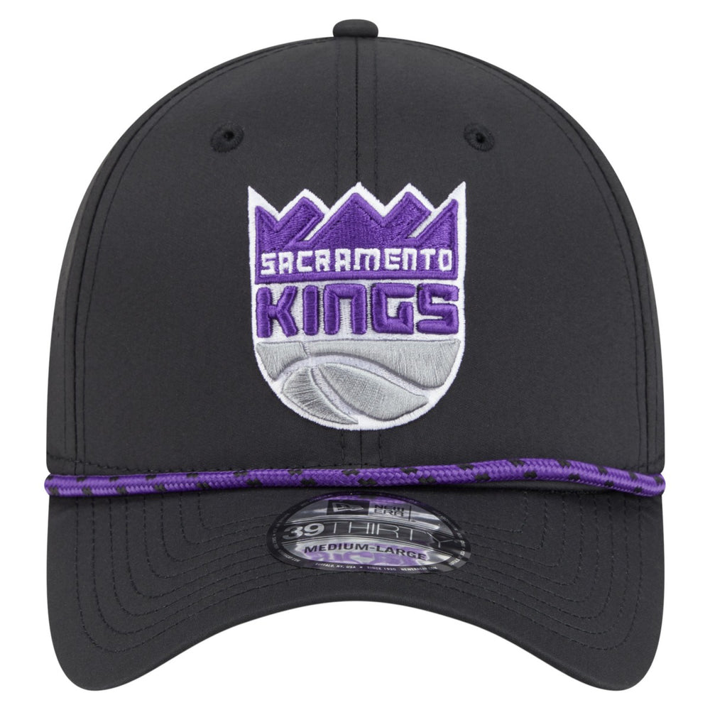 Sacramento Kings Featherweight Poly Rope Flex 39Thirty Hat Black