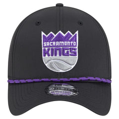 Sacramento Kings Featherweight Poly Rope Flex 39Thirty Hat Black
