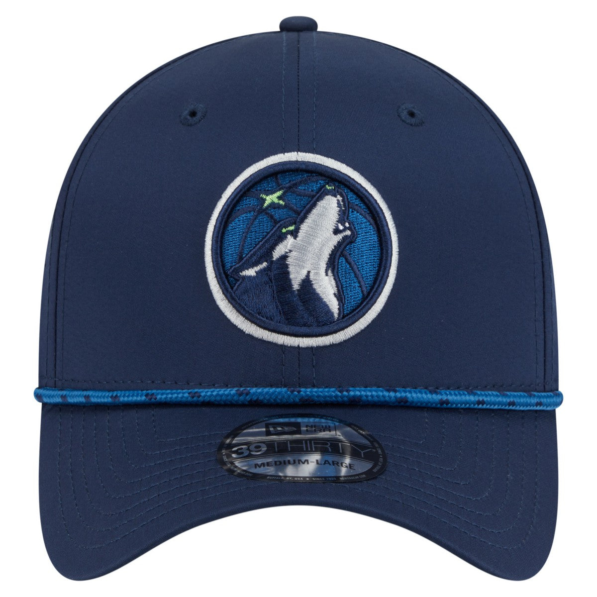 Minnesota Timberwolves Featherweight Poly Rope Flex 39Thirty Hat Navy