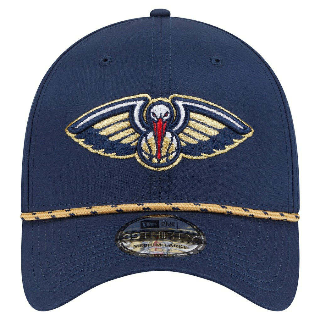 New Orleans Pelicans Featherweight Poly Rope Flex 39Thirty Hat Navy