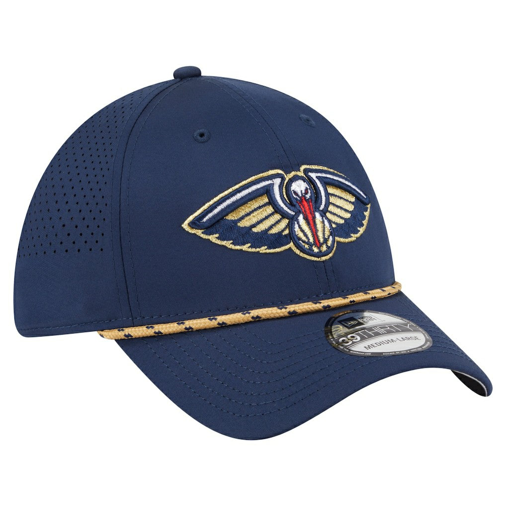 New Orleans Pelicans Featherweight Poly Rope Flex 39Thirty Hat Navy