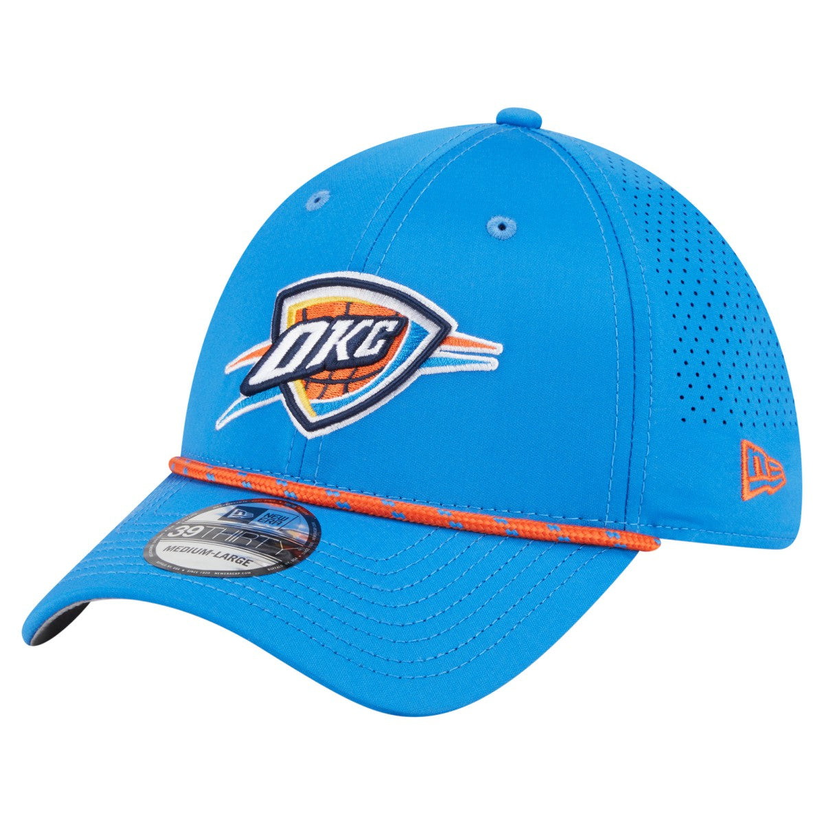 Oklahoma City Thunder Featherweight Poly Rope Flex 39Thirty Hat Blue