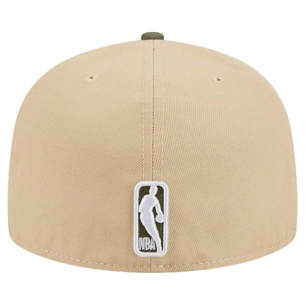 Brooklyn Nets Color Pack Two-Tone 59FIFTY A-Frame Fitted Hat Tan