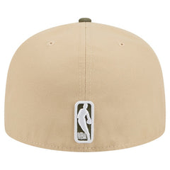 Brooklyn Nets Color Pack Two-Tone 59FIFTY A-Frame Fitted Hat Tan