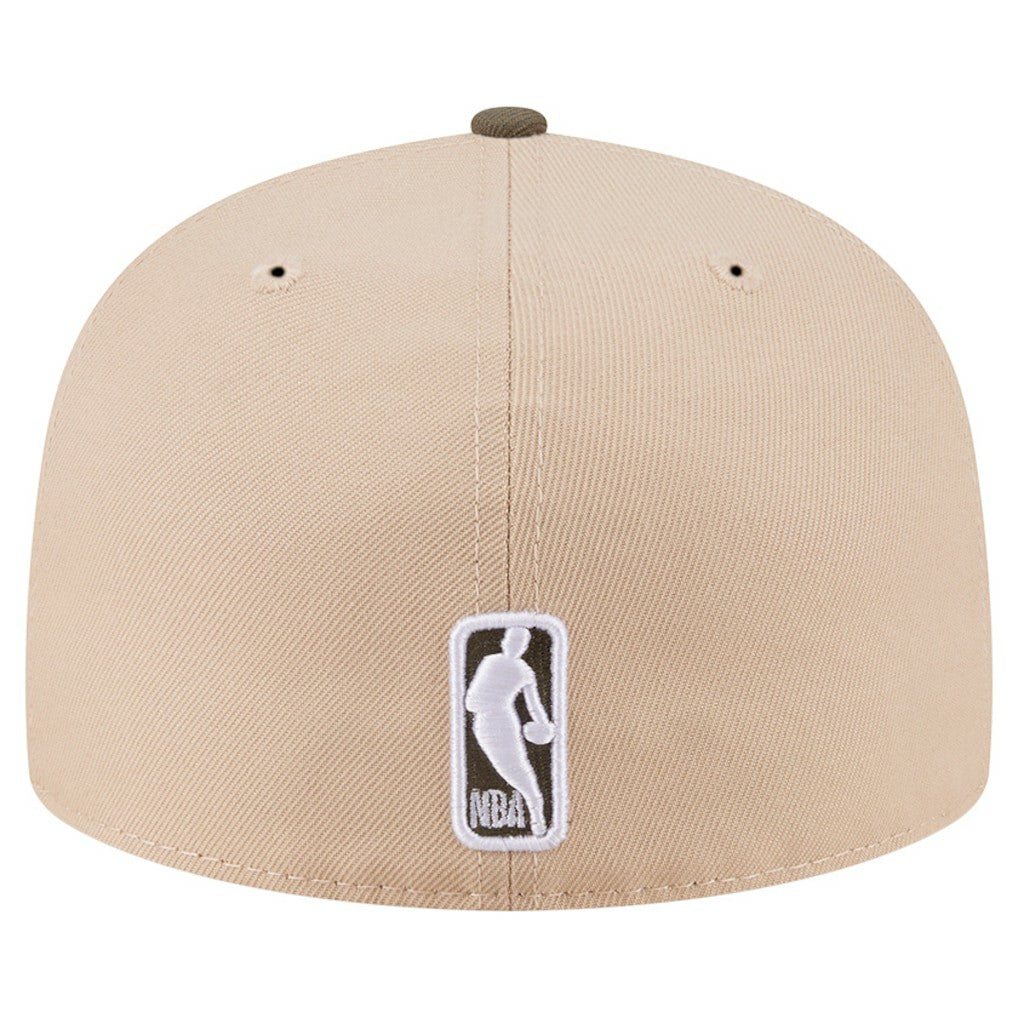 Golden State Warriors Color Pack Two-Tone 59FIFTY A-Frame Fitted Hat Tan